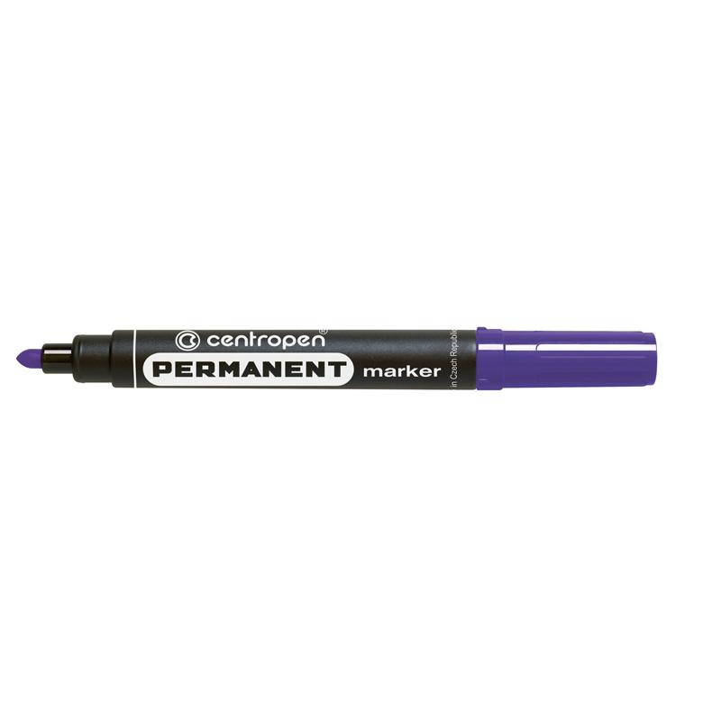 Маркер CENTROPEN Permanent 8566/08, 2,5 мм круглий фіолетовий